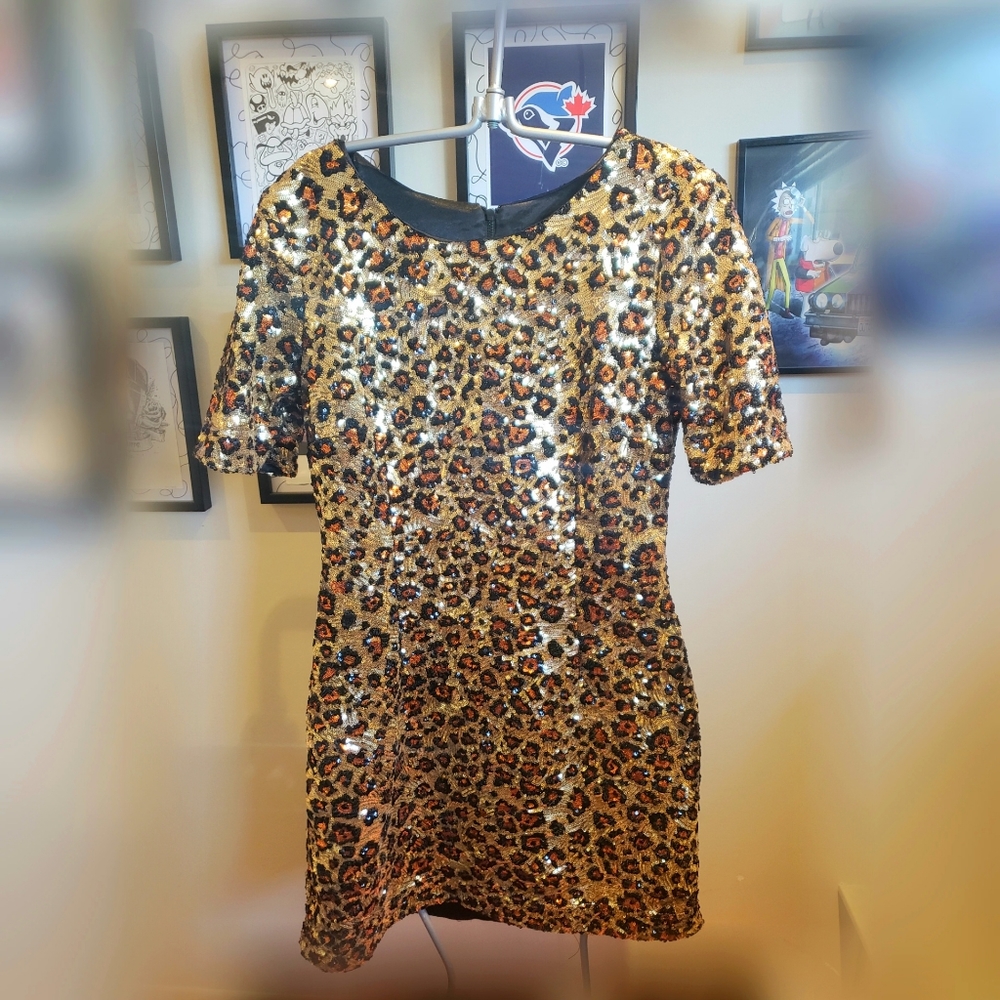 *NEW* Leopard Print Sequin Dress🐆